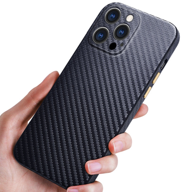 For iPhone 13 Pro Max Carbon Fiber Texture Kevlar All-inclusive Shockproof Phone Protective Case