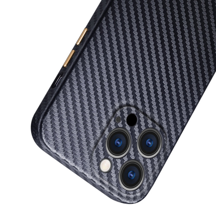 For iPhone 13 Pro Max Carbon Fiber Texture Kevlar All-inclusive Shockproof Phone Protective Case