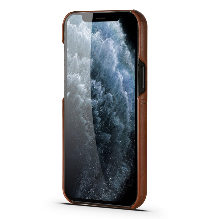 For iPhone 13 Calf Texture PU + PC Protective Case with Card Slots