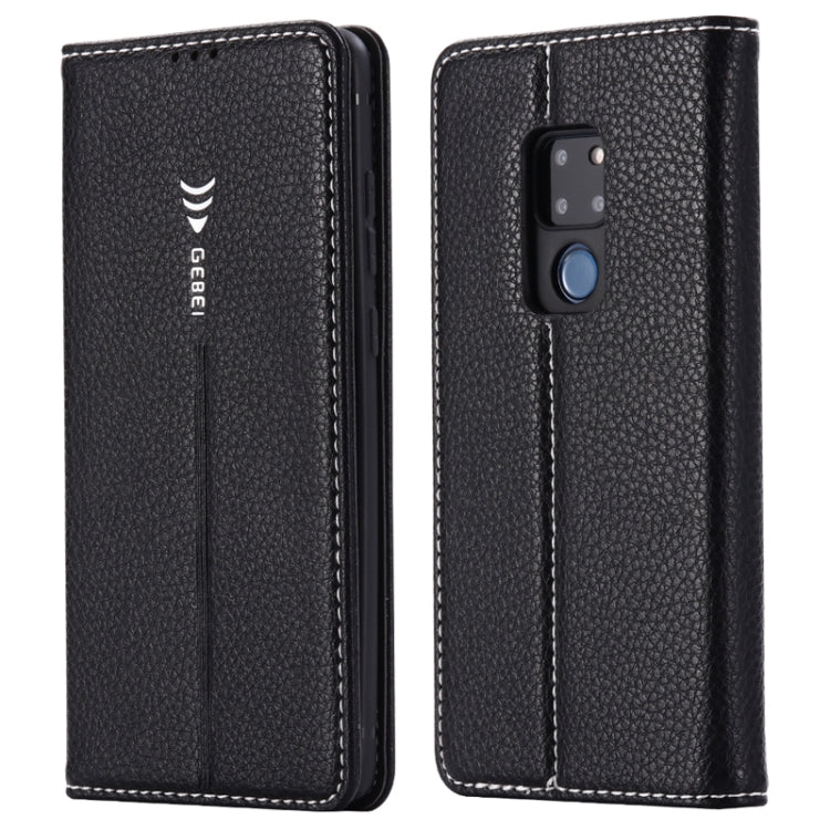 For Huawei Mate 20 GEBEI PU+TPU Horizontal Flip Protective Case with Holder & Card Slots