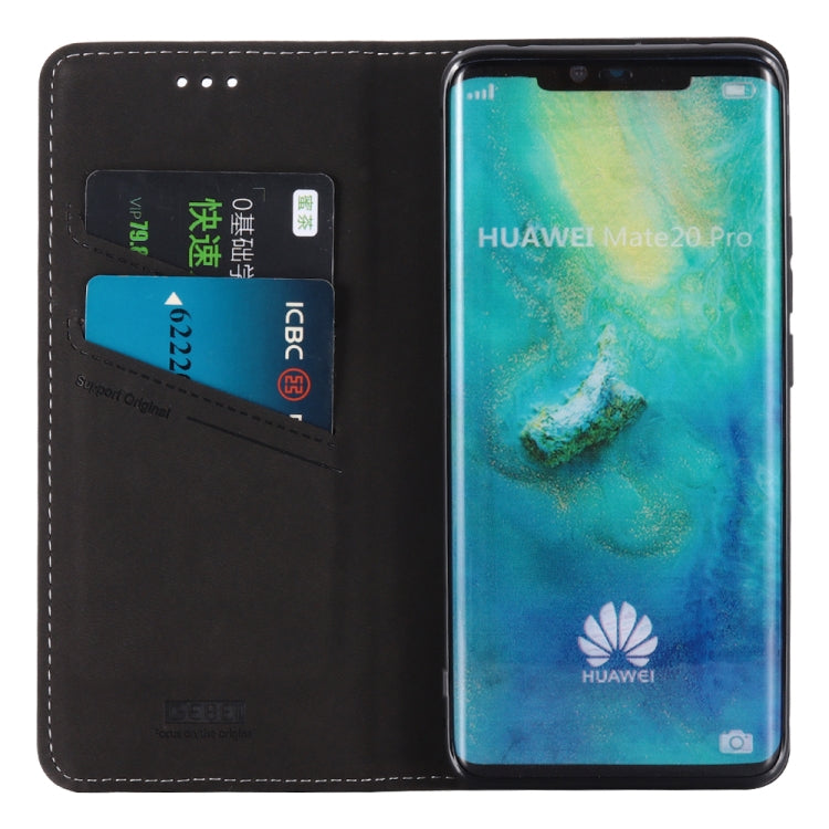 For Huawei Mate 20 Pro GEBEI PU+TPU Horizontal Flip Protective Case with Holder & Card Slots