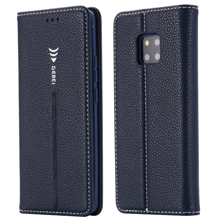 For Huawei Mate 20 Pro GEBEI PU+TPU Horizontal Flip Protective Case with Holder & Card Slots