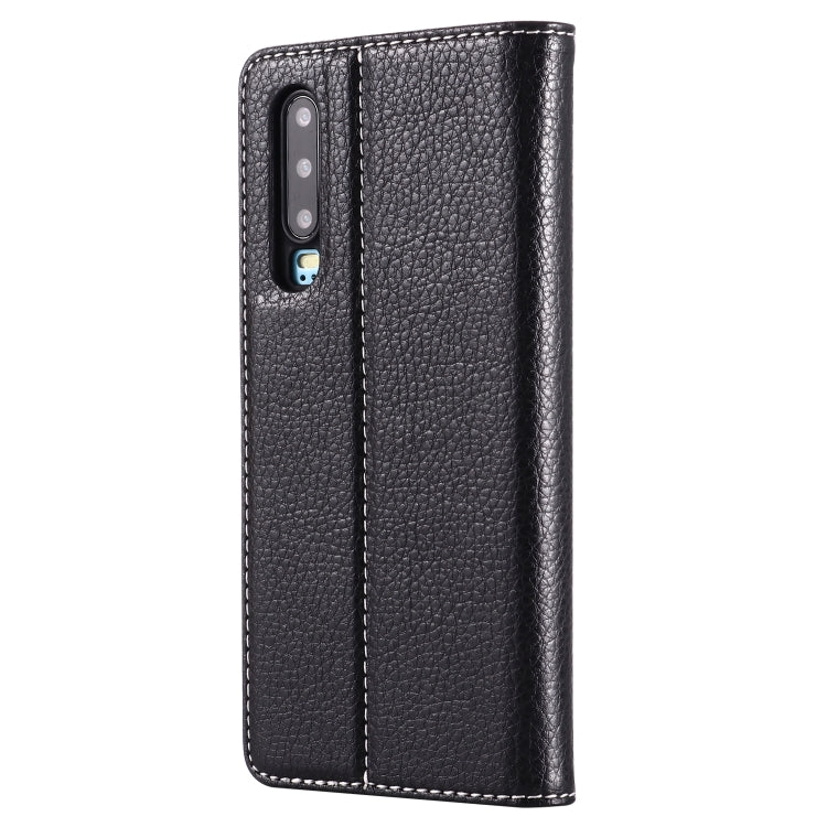 For Huawei P30 GEBEI PU+TPU Horizontal Flip Protective Case with Holder & Card Slots