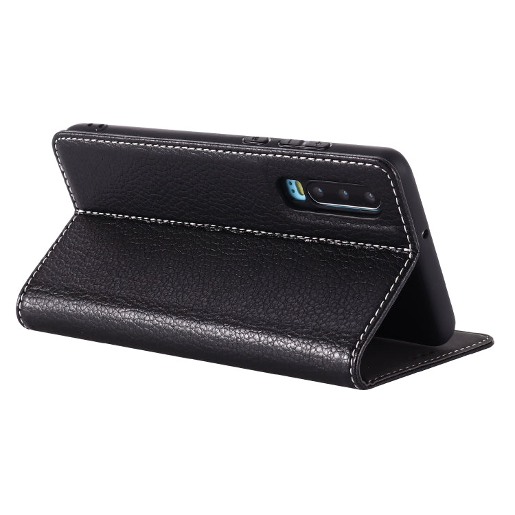 For Huawei P30 GEBEI PU+TPU Horizontal Flip Protective Case with Holder & Card Slots