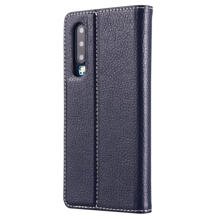 For Huawei P30 GEBEI PU+TPU Horizontal Flip Protective Case with Holder & Card Slots