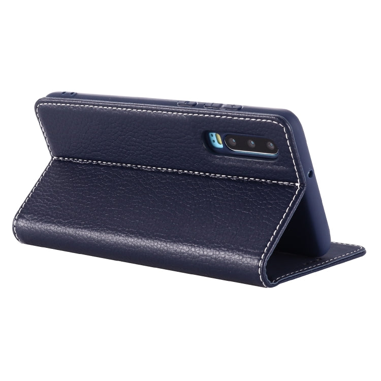 For Huawei P30 GEBEI PU+TPU Horizontal Flip Protective Case with Holder & Card Slots