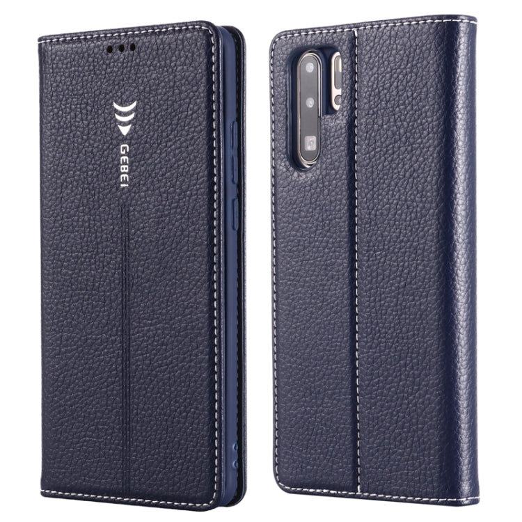 For Huawei P30 Pro GEBEI PU+TPU Horizontal Flip Protective Case with Holder & Card Slots