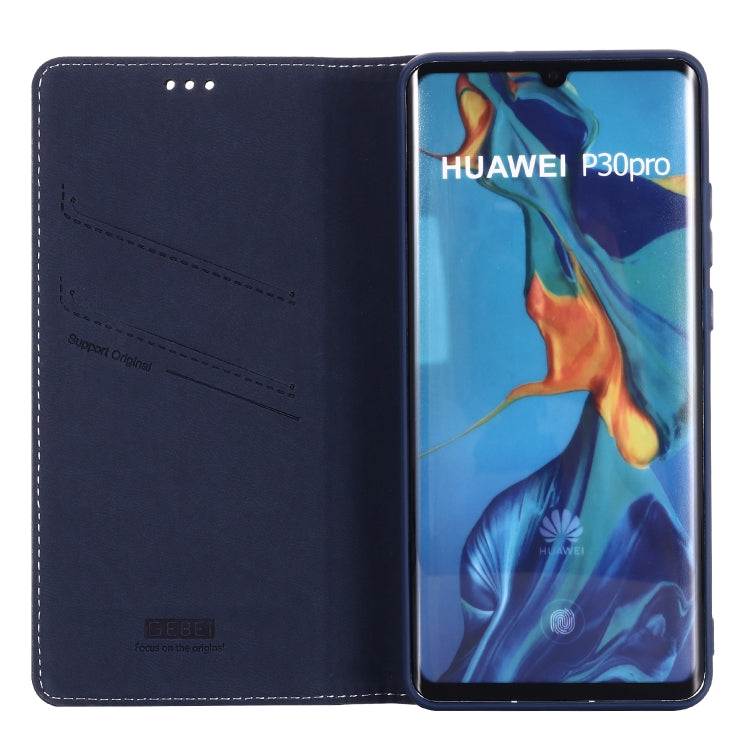 For Huawei P30 Pro GEBEI PU+TPU Horizontal Flip Protective Case with Holder & Card Slots