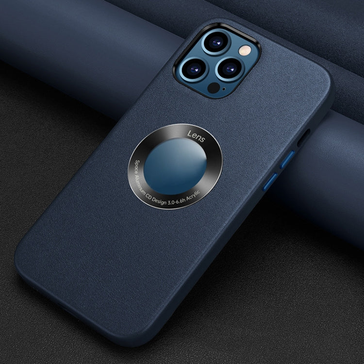 For iPhone 13 Pro Nappa Texture Leather Back Cover Shockproof Case