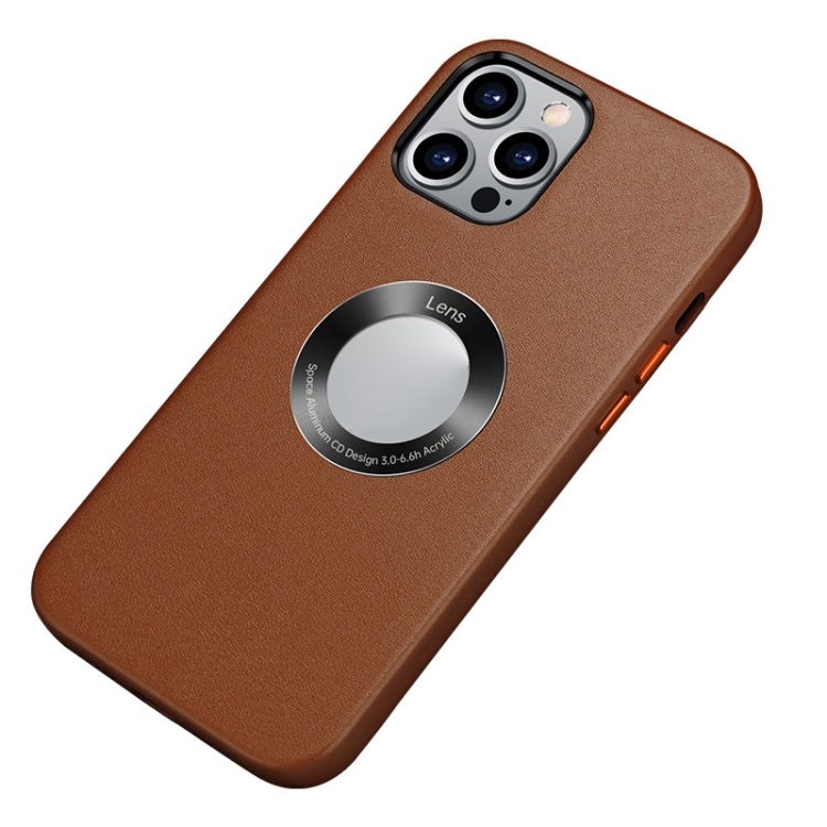 For iPhone 13 Pro Nappa Texture Leather Back Cover Shockproof Case
