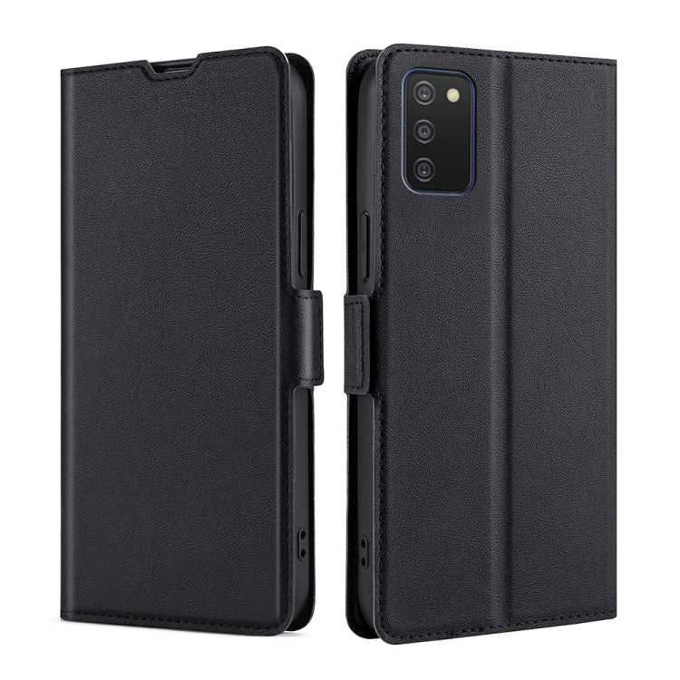 For Samsung Galaxy A03s 164.2mm Ultra-thin Voltage Side Buckle PU + TPU Horizontal Flip Leather Case with Holder & Card Slot