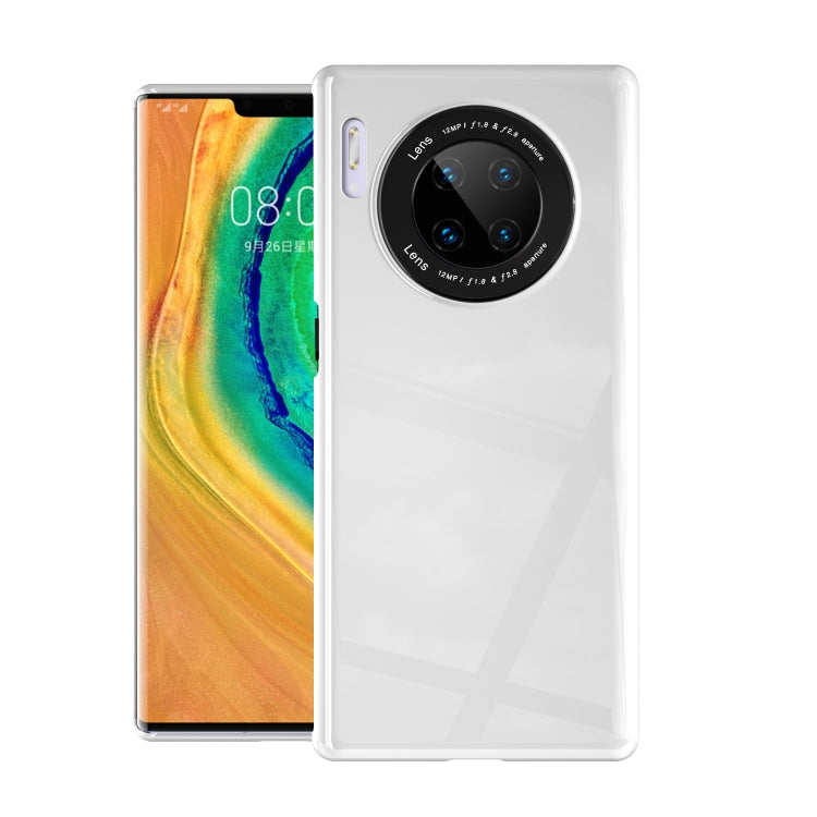For Huawei Mate 30 Pro Solid Color Shockproof PC Glass Case