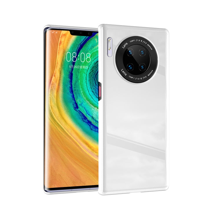 For Huawei Mate 30 Pro Solid Color Shockproof PC Glass Case