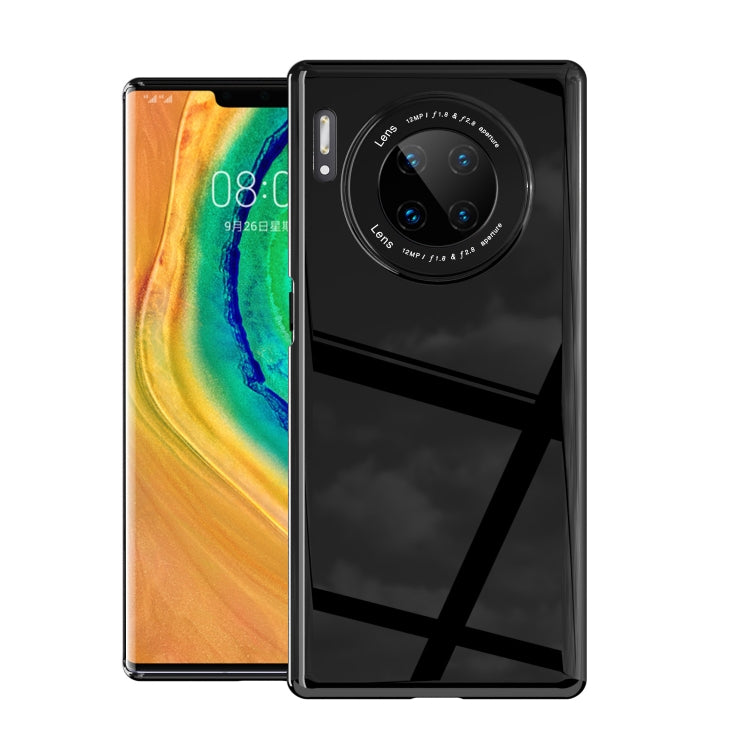 For Huawei Mate 30 Pro Solid Color Shockproof PC Glass Case