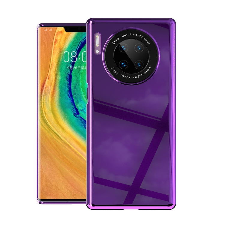 For Huawei Mate 30 Pro Solid Color Shockproof PC Glass Case