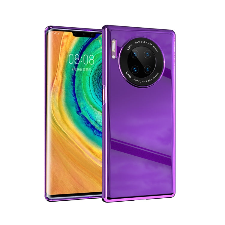 For Huawei Mate 30 Pro Solid Color Shockproof PC Glass Case