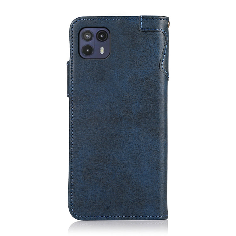 For Motorola Moto G50 5G KHAZNEH Dual-Splicing Cowhide Texture Horizontal Flip Leather Case with Holder & Card Slots & Wallet & Photo Frame & Lanyard