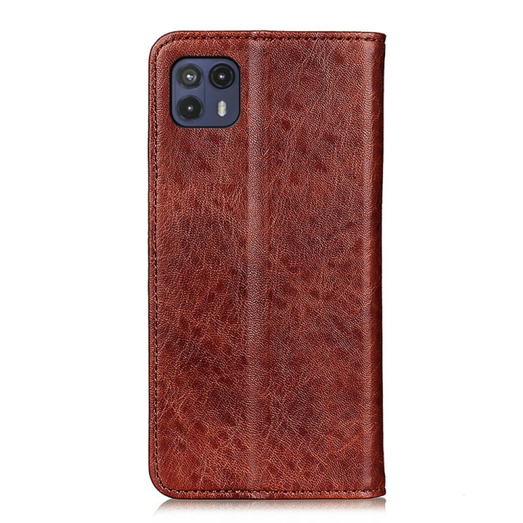 For Motorola Moto G50 5G Magnetic Crazy Horse Texture Horizontal Flip Leather Case with Holder & Card Slots & Wallet