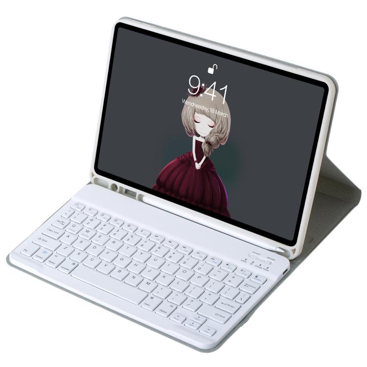 A06B Ultra-thin Detachable Bluetooth Keyboard Leather Case with Pen Slot & Holder for iPad mini 6 / mini 7