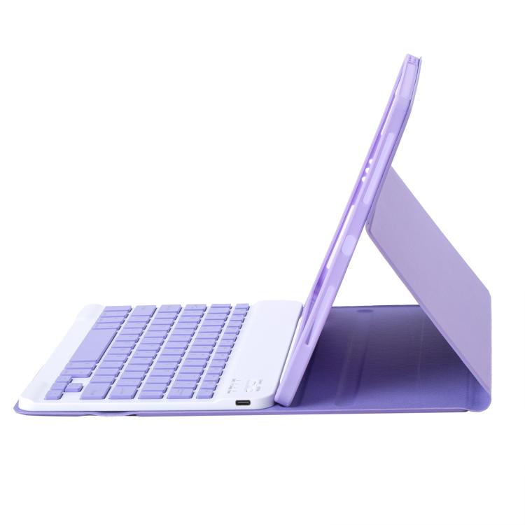 A06B Ultra-thin Detachable Bluetooth Keyboard Leather Case with Pen Slot & Holder for iPad mini 6 / mini 7