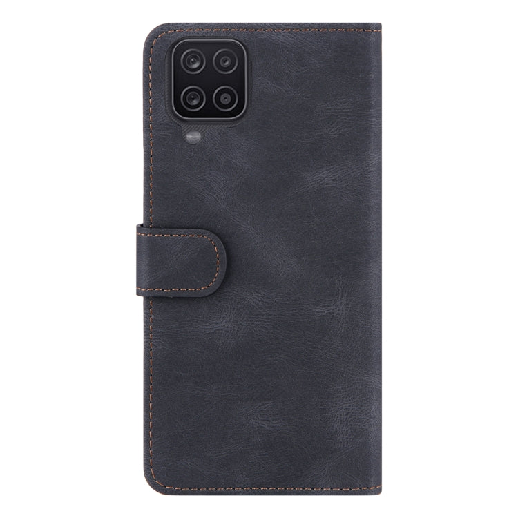 For Samsung Galaxy A12 Reverse Buckle Horizontal Flip PU Leather Case with Holder & Card Slot & Wallet