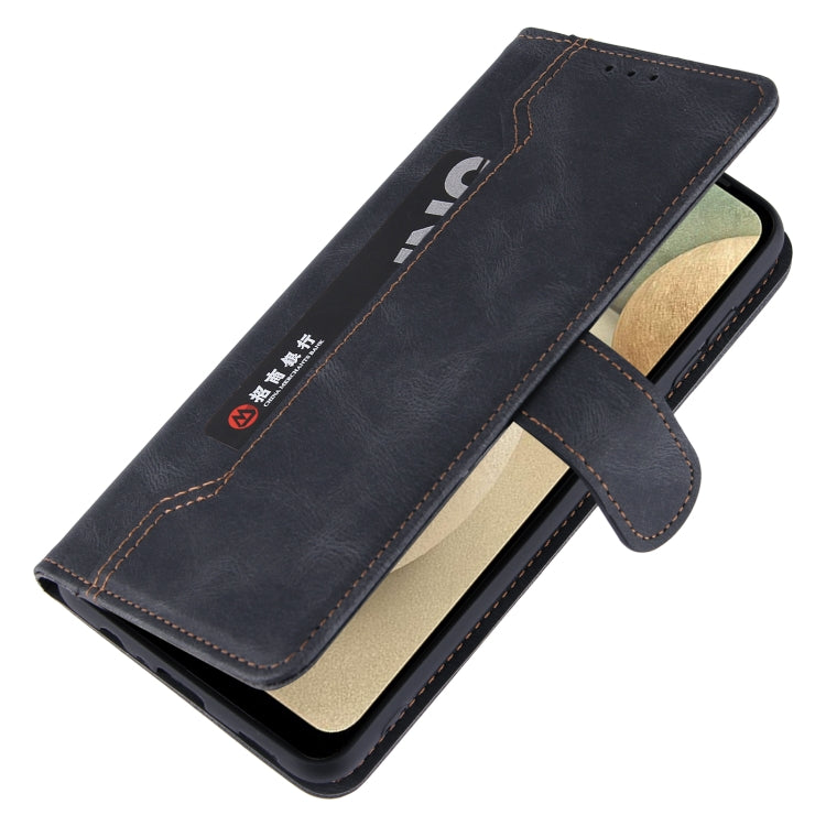 For Samsung Galaxy A12 Reverse Buckle Horizontal Flip PU Leather Case with Holder & Card Slot & Wallet