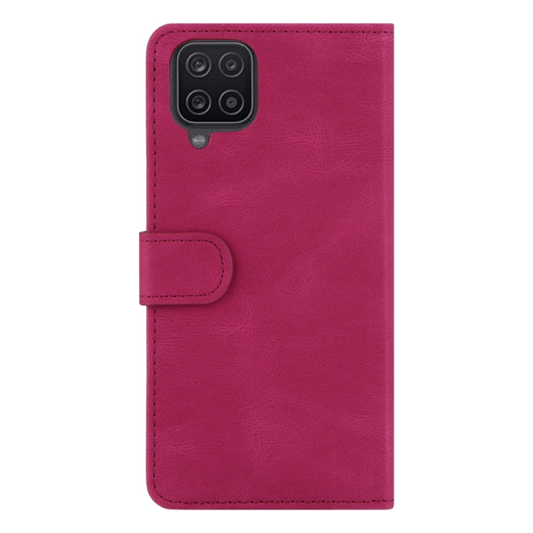 For Samsung Galaxy A12 Reverse Buckle Horizontal Flip PU Leather Case with Holder & Card Slot & Wallet