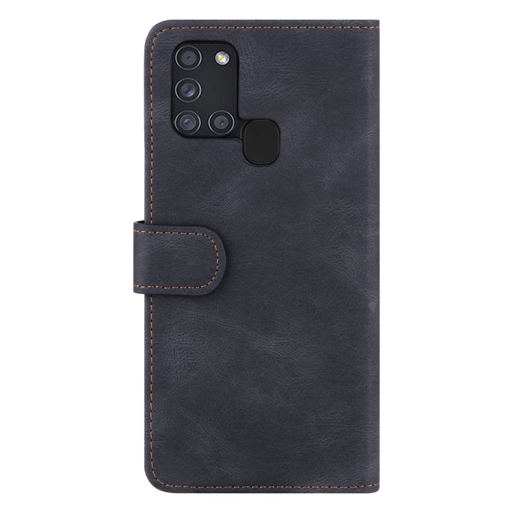 For Samsung Galaxy A21s Reverse Buckle Horizontal Flip PU Leather Case with Holder & Card Slot & Wallet