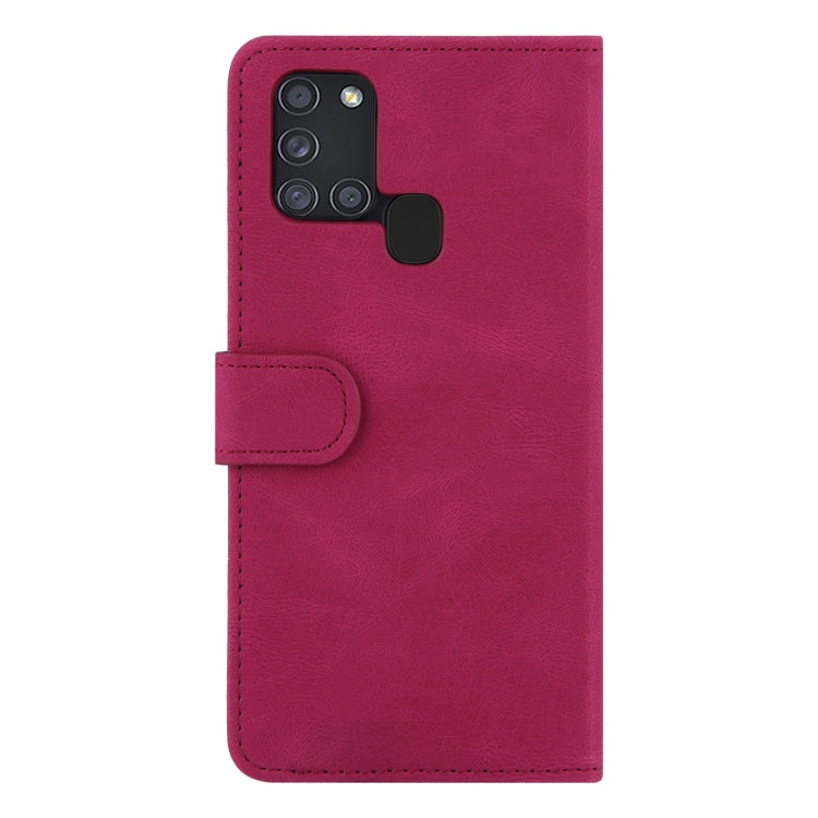 For Samsung Galaxy A21s Reverse Buckle Horizontal Flip PU Leather Case with Holder & Card Slot & Wallet