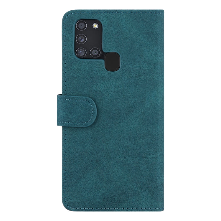 For Samsung Galaxy A21s Reverse Buckle Horizontal Flip PU Leather Case with Holder & Card Slot & Wallet