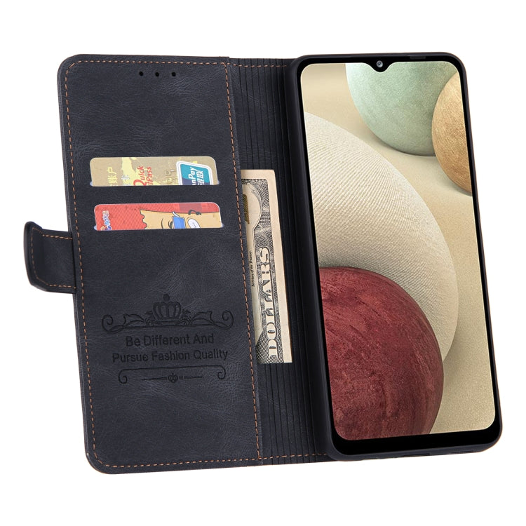 For Samsung Galaxy A22 4G Reverse Buckle Horizontal Flip PU Leather Case with Holder & Card Slot & Wallet