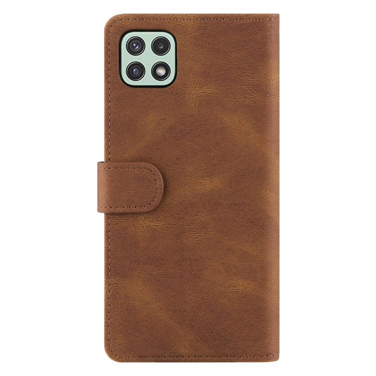 For Samsung Galaxy A22 5G Reverse Buckle Horizontal Flip PU Leather Case with Holder & Card Slot & Wallet