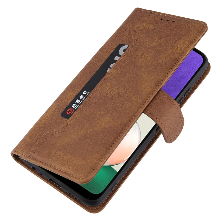 For Samsung Galaxy A22 5G Reverse Buckle Horizontal Flip PU Leather Case with Holder & Card Slot & Wallet