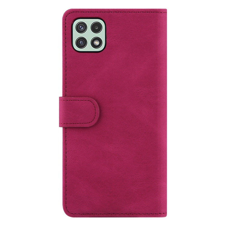 For Samsung Galaxy A22 5G Reverse Buckle Horizontal Flip PU Leather Case with Holder & Card Slot & Wallet