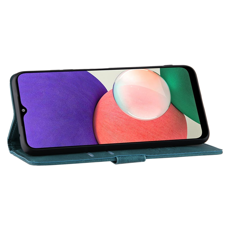 For Samsung Galaxy A22 5G Reverse Buckle Horizontal Flip PU Leather Case with Holder & Card Slot & Wallet