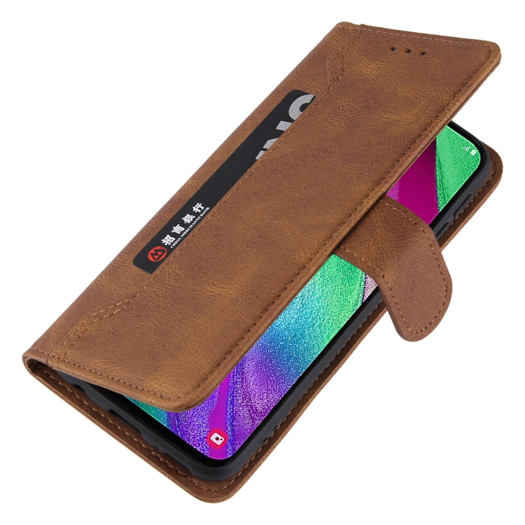 For Samsung Galaxy A40 Reverse Buckle Horizontal Flip PU Leather Case with Holder & Card Slot & Wallet