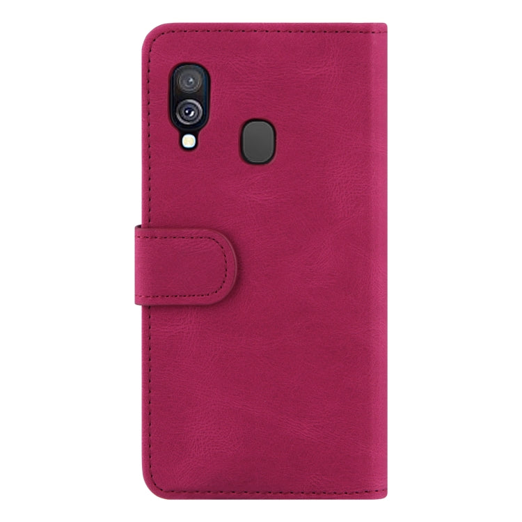 For Samsung Galaxy A40 Reverse Buckle Horizontal Flip PU Leather Case with Holder & Card Slot & Wallet
