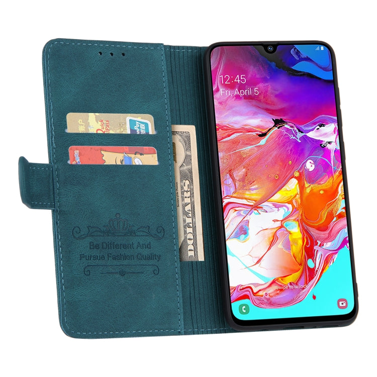 For Samsung Galaxy A50 Reverse Buckle Horizontal Flip PU Leather Case with Holder & Card Slot & Wallet