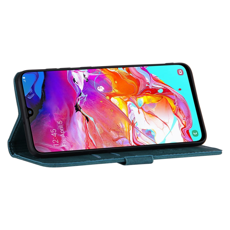 For Samsung Galaxy A70 Reverse Buckle Horizontal Flip PU Leather Case with Holder & Card Slot & Wallet