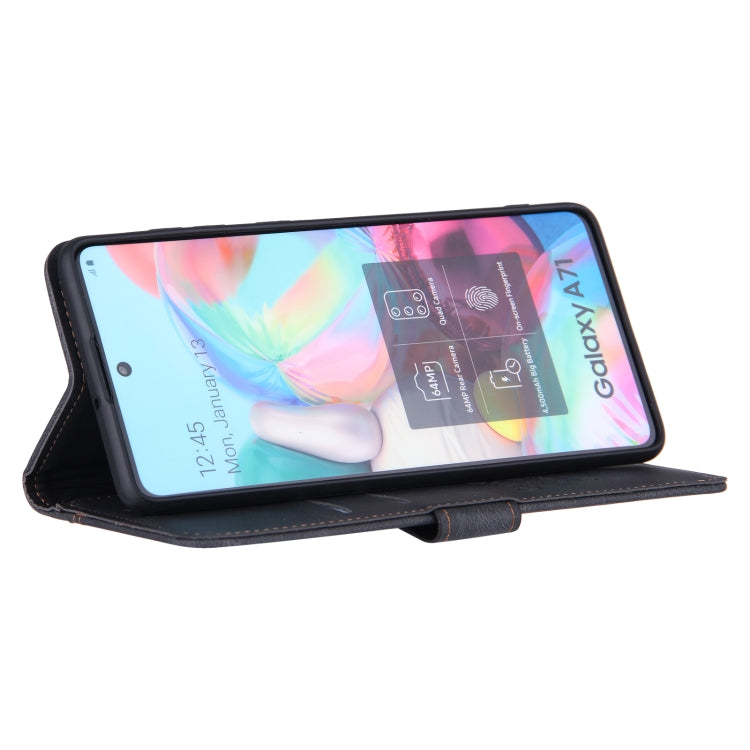 For Samsung Galaxy Note20 Reverse Buckle Horizontal Flip PU Leather Case with Holder & Card Slot & Wallet