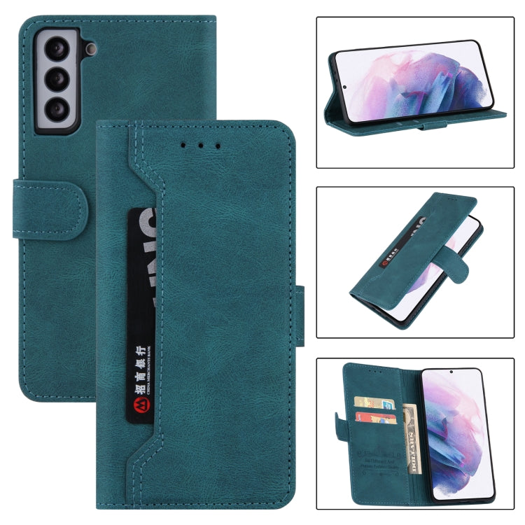 For Samsung Galaxy S21 5G Reverse Buckle Horizontal Flip PU Leather Case with Holder & Card Slot & Wallet