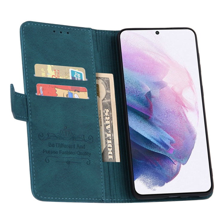 For Samsung Galaxy S21 5G Reverse Buckle Horizontal Flip PU Leather Case with Holder & Card Slot & Wallet