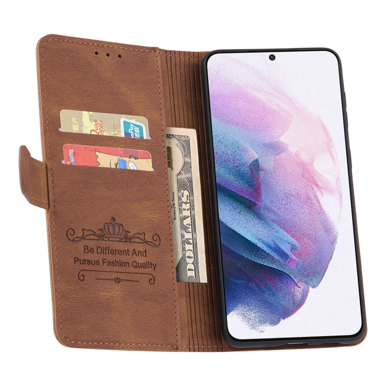 For Samsung Galaxy S21+ 5G Reverse Buckle Horizontal Flip PU Leather Case with Holder & Card Slot & Wallet