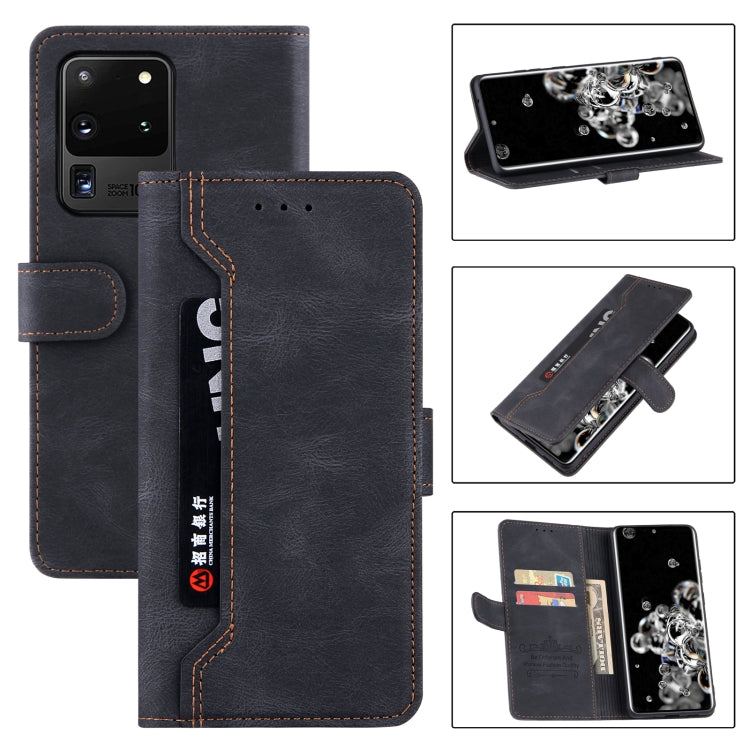 For Samsung Galaxy S21 Ultra 5G Reverse Buckle Horizontal Flip PU Leather Case with Holder & Card Slot & Wallet