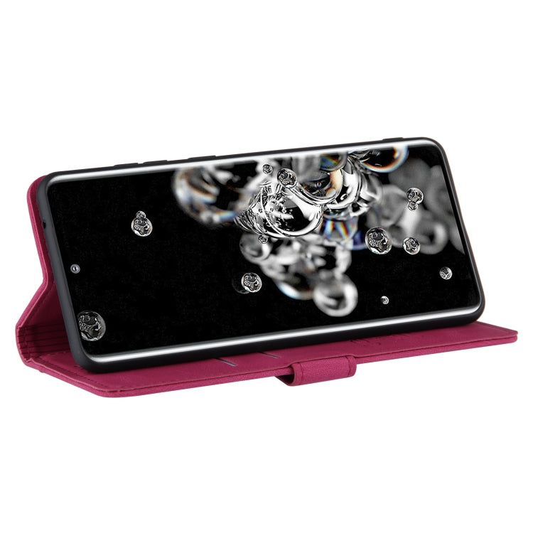 For Samsung Galaxy S21 Ultra 5G Reverse Buckle Horizontal Flip PU Leather Case with Holder & Card Slot & Wallet