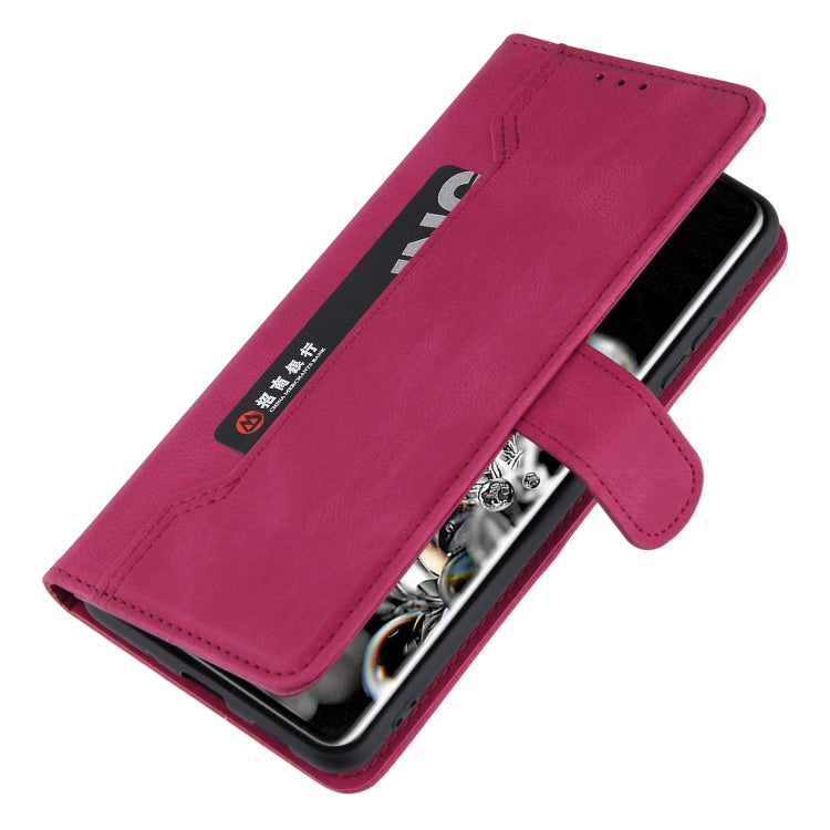 For Samsung Galaxy S21 Ultra 5G Reverse Buckle Horizontal Flip PU Leather Case with Holder & Card Slot & Wallet