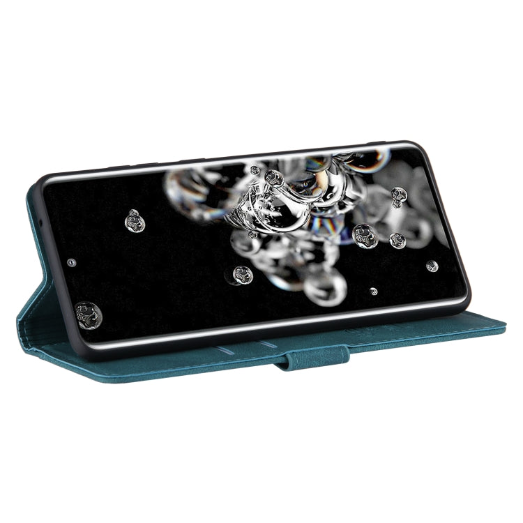 For Samsung Galaxy S21 Ultra 5G Reverse Buckle Horizontal Flip PU Leather Case with Holder & Card Slot & Wallet