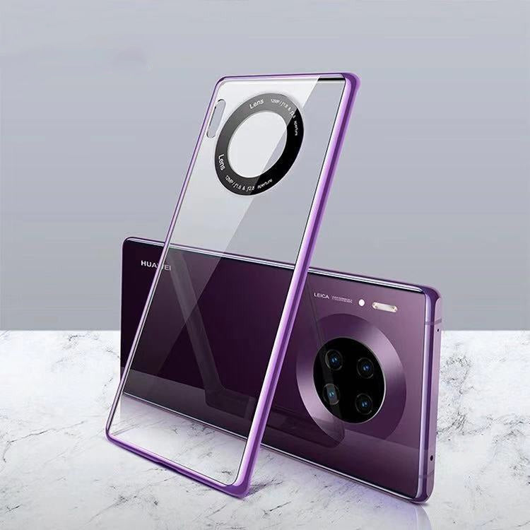 For Huawei Mate 30 Pro Electroplated PC Glass Protective Case