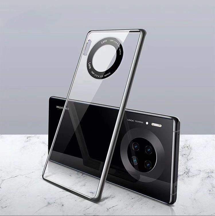 For Huawei Mate 30 Pro Electroplated PC Glass Protective Case