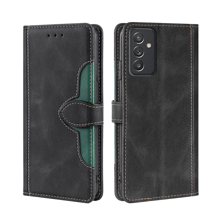 For Samsung Galaxy A82 5G / Quantum 2 Skin Feel Straw Hat Magnetic Buckle Horizontal Flip PU Leather Case with Holder & Card Slots & Wallet